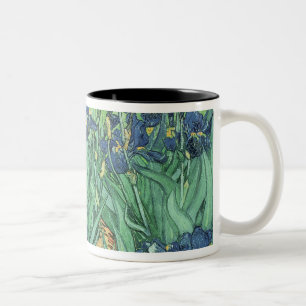 Vincent van Gogh   Irises, 1889 Two-Tone Coffee Mug