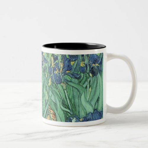 Vincent van Gogh  Irises 1889 Two_Tone Coffee Mug