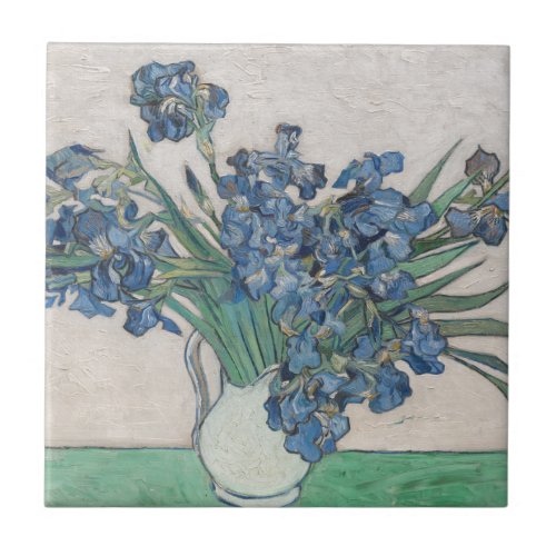 Vincent Van Gogh  Irises 1890 Ceramic Tile