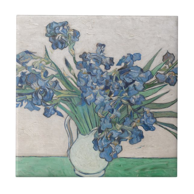 Vincent Van Gogh | Irises, 1890 Ceramic Tile (Front)