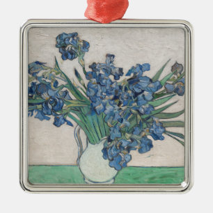 Vincent Van Gogh Irises, 1890 Metal Ornament