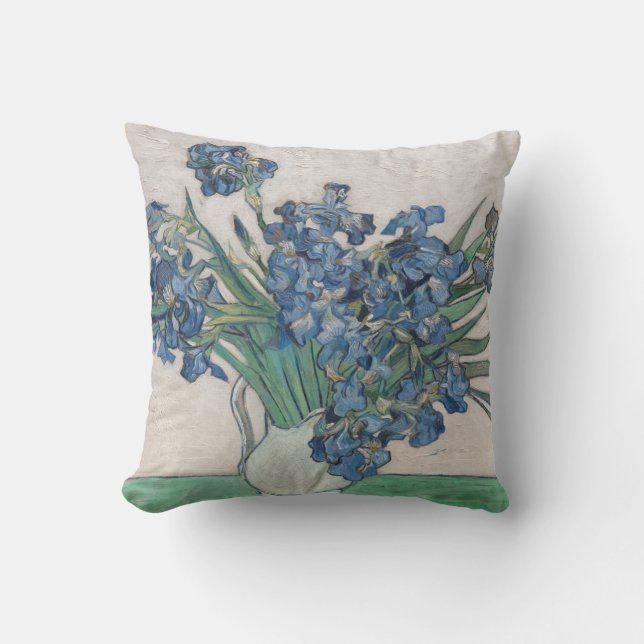 Vincent Van Gogh | Irises, 1890 Throw Pillow (Front)