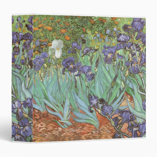 Vincent van Gogh - Irises 3 Ring Binder (Front/Spine)