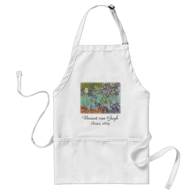 Vincent van Gogh - Irises Adult Apron (Front)