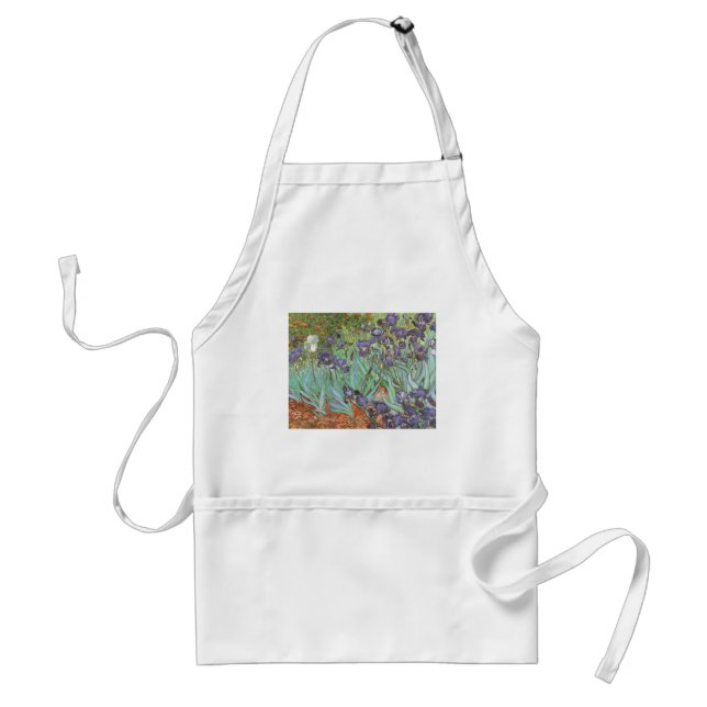 Vincent van Gogh - Irises Adult Apron (Front)