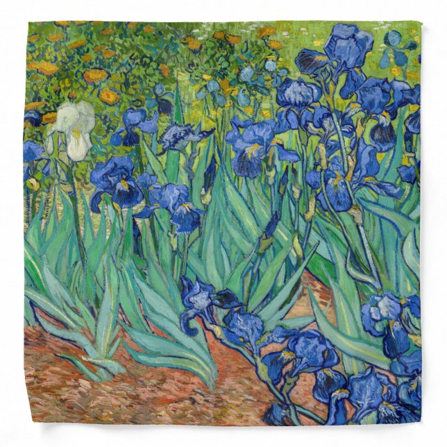 Vincent Van Gogh - Irises Bandana (Front)