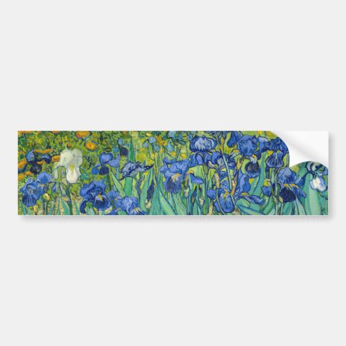 Vincent Van Gogh _ Irises Bumper Sticker