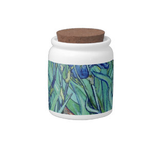 Vincent van Gogh Irises. Candy Jar