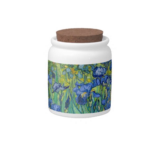 Vincent Van Gogh _ Irises Candy Jar
