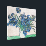 Vincent van Gogh - Irises Canvas Print<br><div class="desc">Irises / Still Life: Vase with Irises - Vincent van Gogh,  Oil on Canvas,  1890</div>
