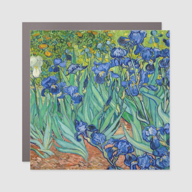 Vincent Van Gogh - Irises Car Magnet (Front)