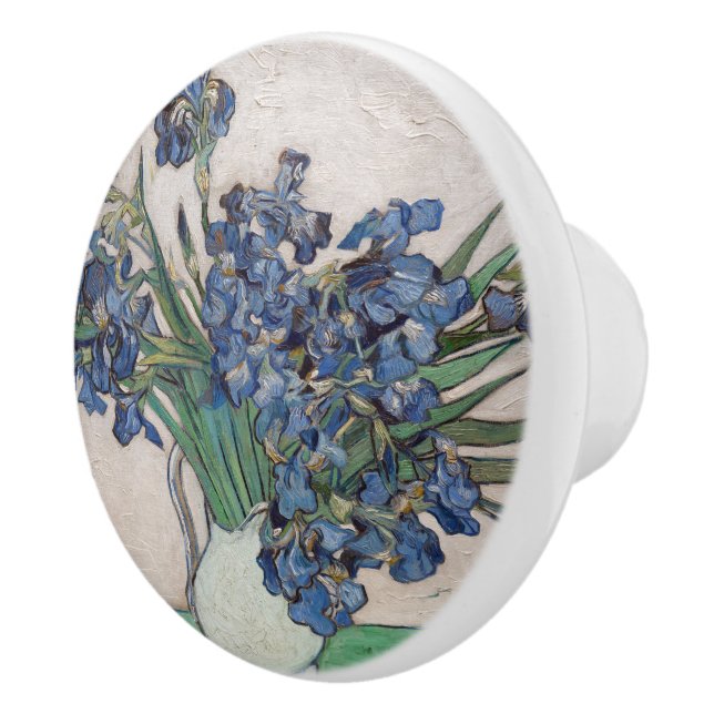 Vincent Van Gogh Irises  Ceramic Knob (Right)