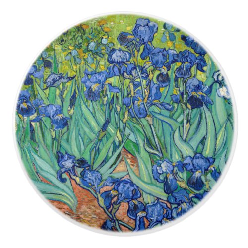 Vincent Van Gogh _ Irises Ceramic Knob