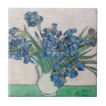 Vincent van Gogh - Irises Ceramic Tile<br><div class="desc">Irises / Still Life: Vase with Irises - Vincent van Gogh,  Oil on Canvas,  1890</div>