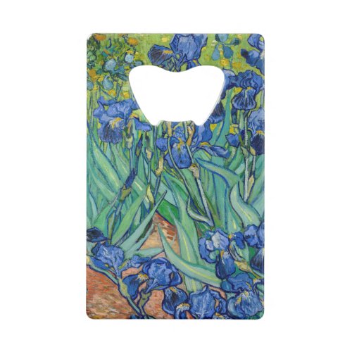 Vincent Van Gogh _ Irises Credit Card Bottle Opener