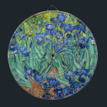Vincent Van Gogh - Irises Dart Board<br><div class="desc">Irises / Iris - Vincent Van Gogh,  1889</div>