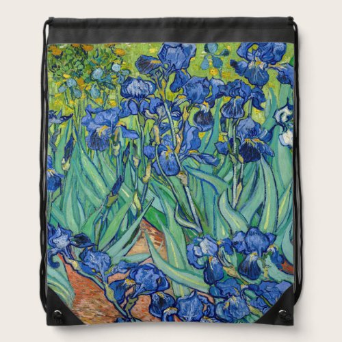 Vincent Van Gogh - Irises Drawstring Bag