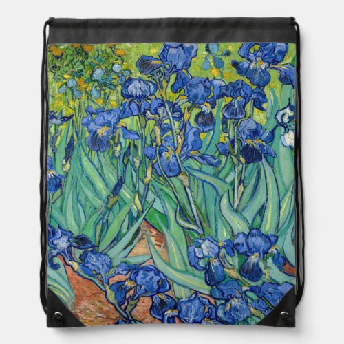 Vincent Van Gogh _ Irises Drawstring Bag
