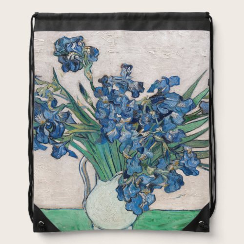 Vincent van Gogh - Irises Drawstring Bag