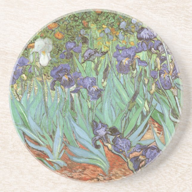 Vincent van Gogh - Irises Drink Coaster (Front)