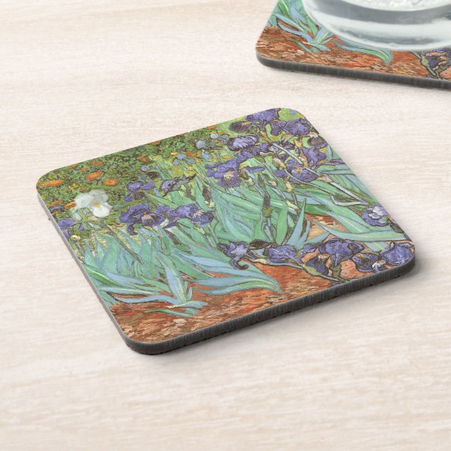 Vincent van Gogh - Irises Drink Coaster (Left Side)