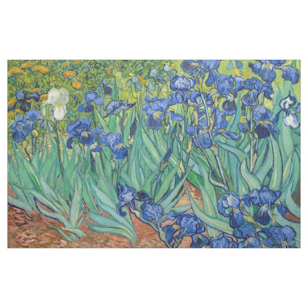 Vincent Van Gogh Irises Floral Vintage Fine Art Fabric Zazzle