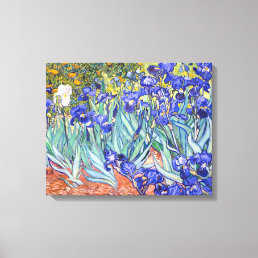 Vincent Van Gogh Irises Floral Vintage Fine Art Canvas Print