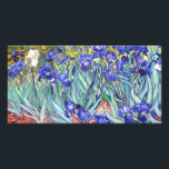 Vincent Van Gogh Irises Floral Vintage Fine Art Card<br><div class="desc">Vincent Van Gogh Blue Irises Floral Fine Art Irises is one of many paintings of irises by the Dutch Post-Impressionist artist Vincent van Gogh. Like many artists of his time Van Gogh was influenced by Japanese ukiyo-e woodblock prints. The strong outlines, unusual angles, including close-up views, is a typical element...</div>