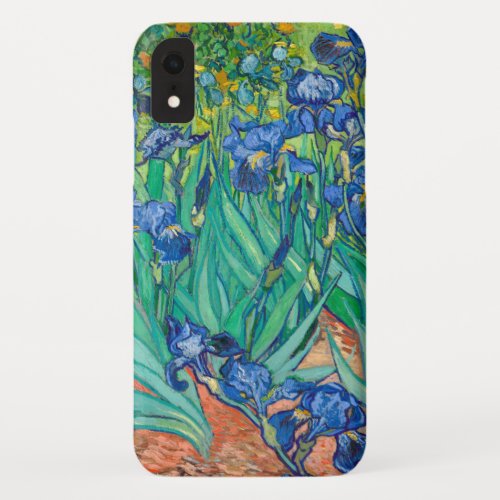 Vincent Van Gogh Irises Floral Vintage Fine Art iPhone XR Case
