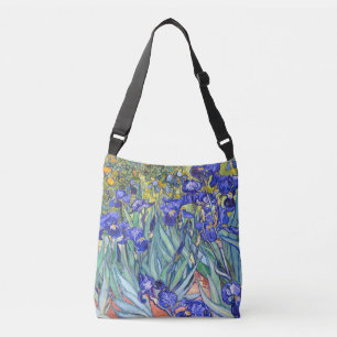 Vincent Van Gogh Irises Floral Vintage Fine Art Crossbody Bag