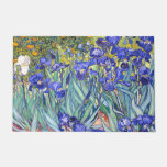 Vincent Van Gogh Irises Floral Vintage Fine Art Doormat at Zazzle