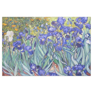 Vincent Van Gogh Irises Floral Vintage Fine Art Fabric
