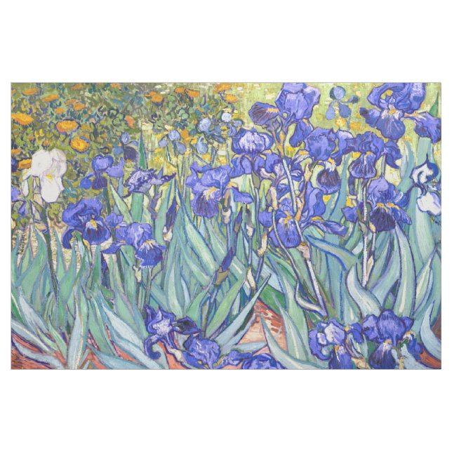Vincent Van Gogh Irises Floral Vintage Fine Art Fabric (Yard)