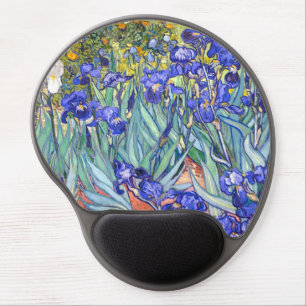 Vincent Van Gogh Irises Floral Vintage Fine Art Gel Mouse Pad