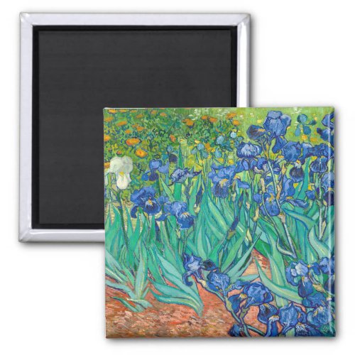 Vincent Van Gogh Irises Floral Vintage Fine Art Magnet
