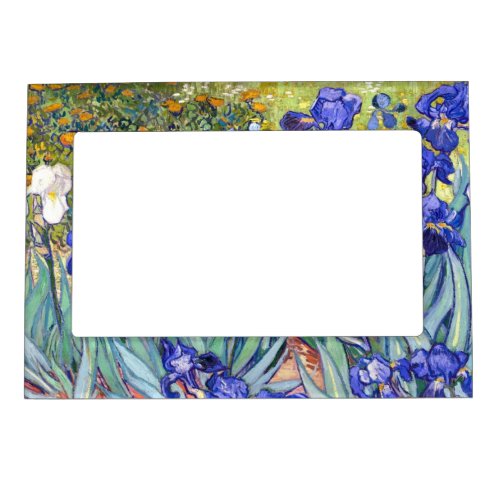 Vincent Van Gogh Irises Floral Vintage Fine Art Magnetic Photo Frame