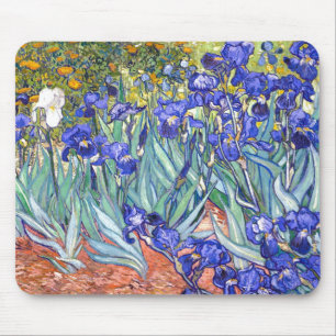 Vincent Van Gogh Irises Floral Vintage Fine Art Mouse Pad