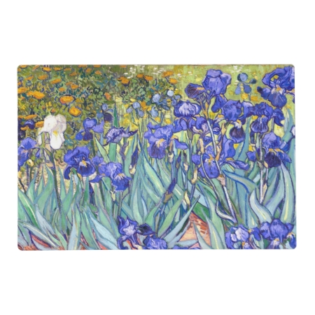 Vincent Van Gogh Irises Floral Vintage Fine Art Placemat
