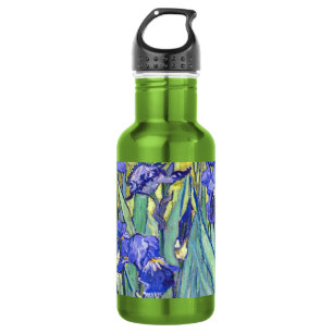Vincent Van Gogh Irises Floral Vintage Fine Art Stainless Steel Water Bottle