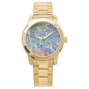 Vincent Van Gogh Irises Floral Vintage Fine Art Watch