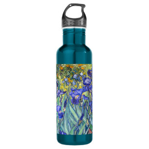Vincent Van Gogh Irises Floral Vintage Fine Art Water Bottle