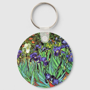 Vincent Van Gogh - Irises - Flower Lover Fine Art Keychain