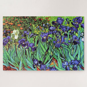 Vincent Van Gogh - Irises - Flower Lover Large Jigsaw Puzzle