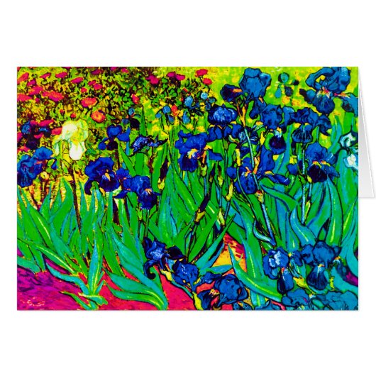 Vincent Van Gogh - Irises - Flower Lover Pop Art (Front Horizontal)