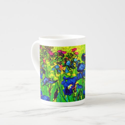 Vincent Van Gogh _ Irises _ Flower Lover Pop Art Bone China Mug