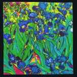 Vincent Van Gogh - Irises - Flower Lover Pop Art Napkin<br><div class="desc">Oil on canvas from 1889 showing beautiful purple irises that Van Gogh painted while staying at the Asylum at Saint Paul-de-Mausole in Saint-Remy, France. While many versions of this painting show the flowers as blue, scientists studying the irises in one of Van Gogh's later paintings have found that the flowers...</div>