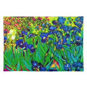 Vincent Van Gogh - Irises - Flower Lover Pop Art Placemat