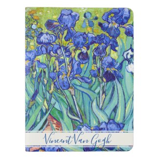 Vincent van Gogh Irises flowers vibrant fine art Extra Large Moleskine Notebook