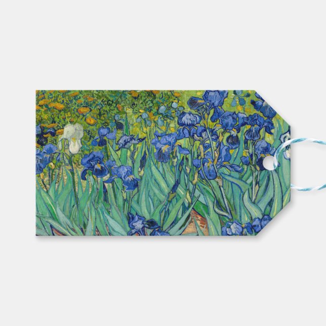 Vincent Van Gogh - Irises Gift Tags (Front (Horizontal))