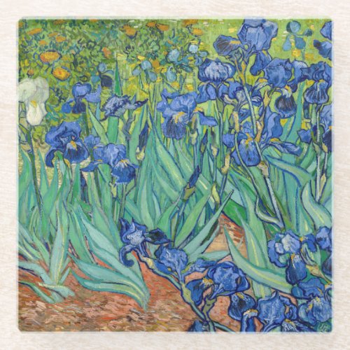 Vincent Van Gogh _ Irises Glass Coaster